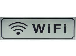 SEÑALIZADOR PLACA WIFI ALUMINIO 180X60MM SE-007..