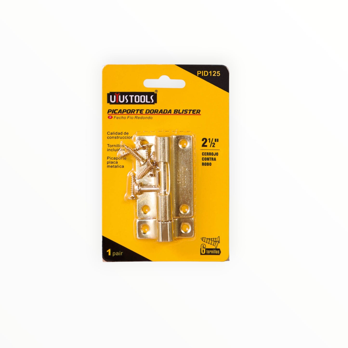 PICAPORTE DORADA 2-1/2" PID125