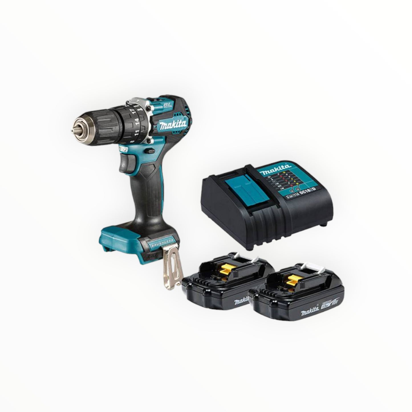 TALADRO INALAMBRICO 18V NEGRO 1.5A DHP487YX2B