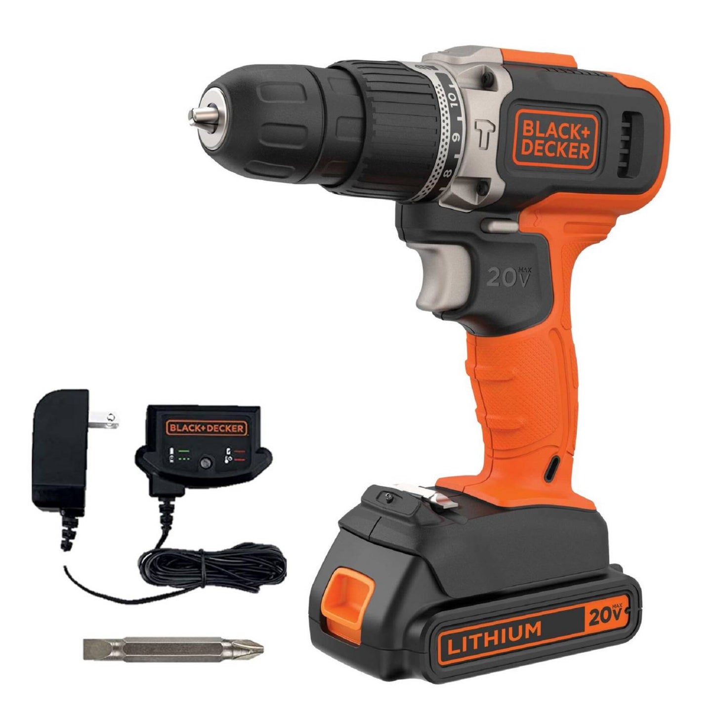 TALADRO INALAMBRICO 20V 3/8" BCD704C1