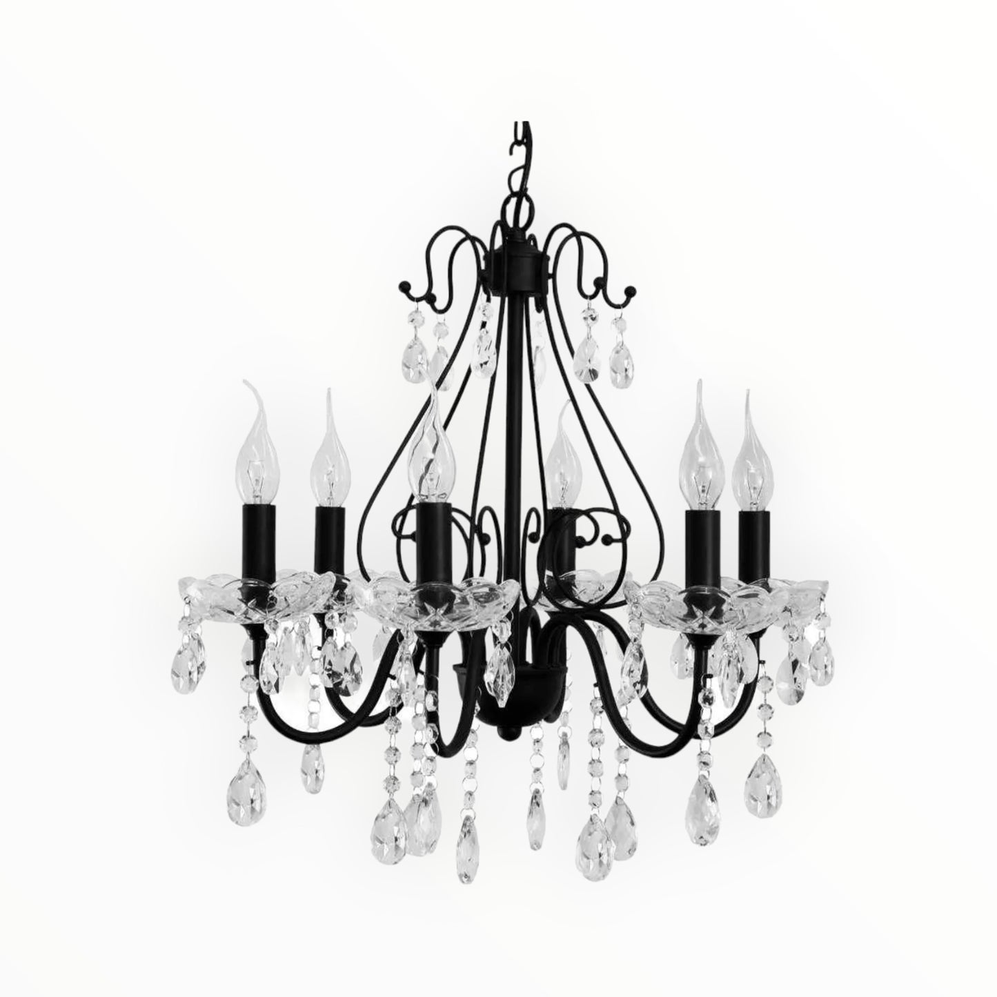 LAMPARA DE TECHO IS-3698-5 NEGRO