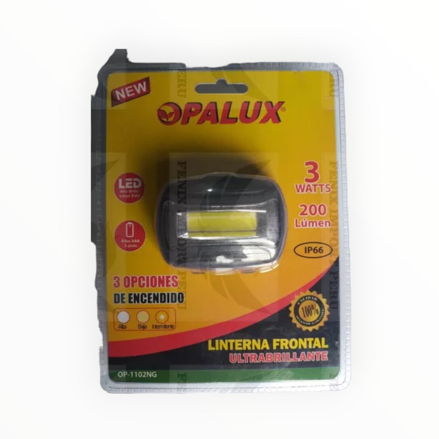 LINTERNA FRONTAL 3W LED COB 200LM OP-1102