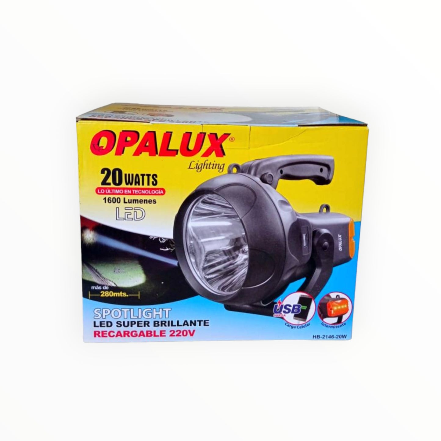 LINTERNA RECARGABLE 20W 300MTS OP-7054