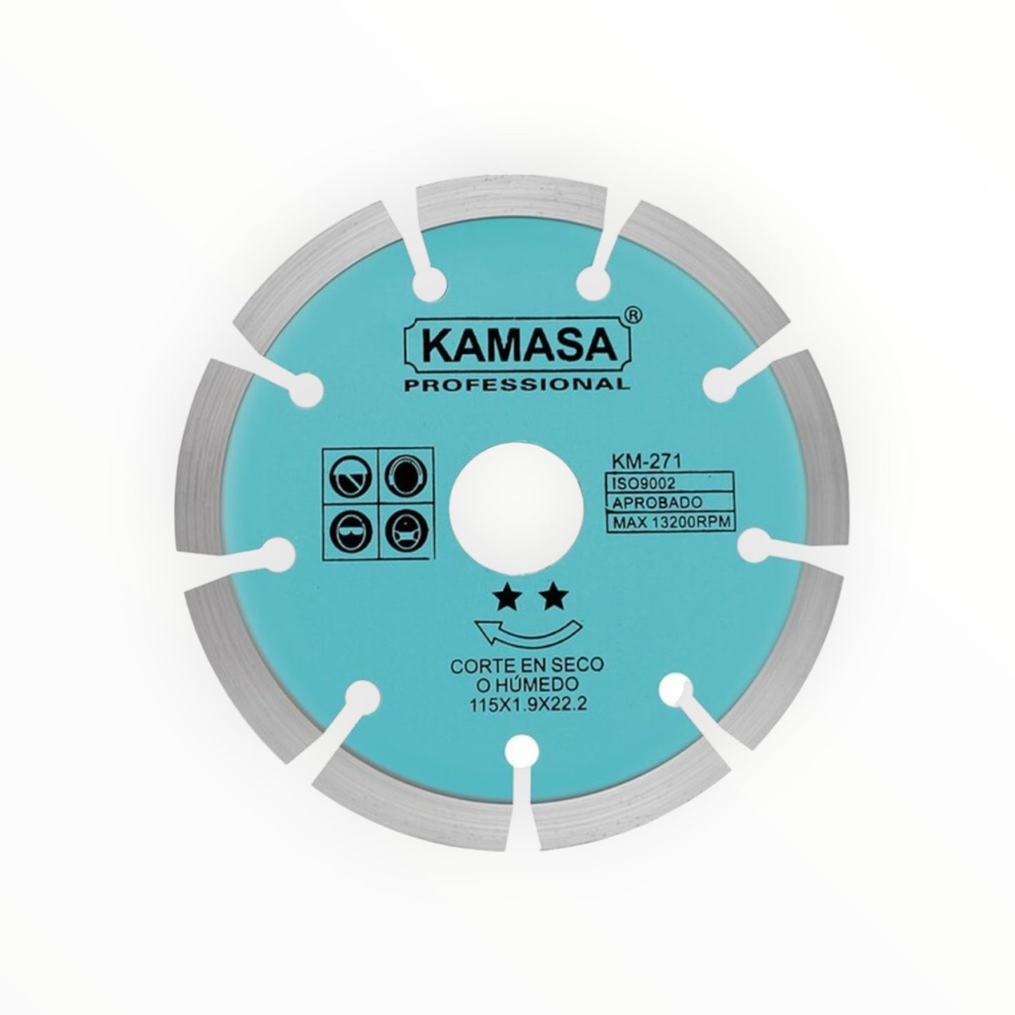DISCO DIAMANTADO SEGMENTADO GRIS 4-1/2" KM271 - KAMASA