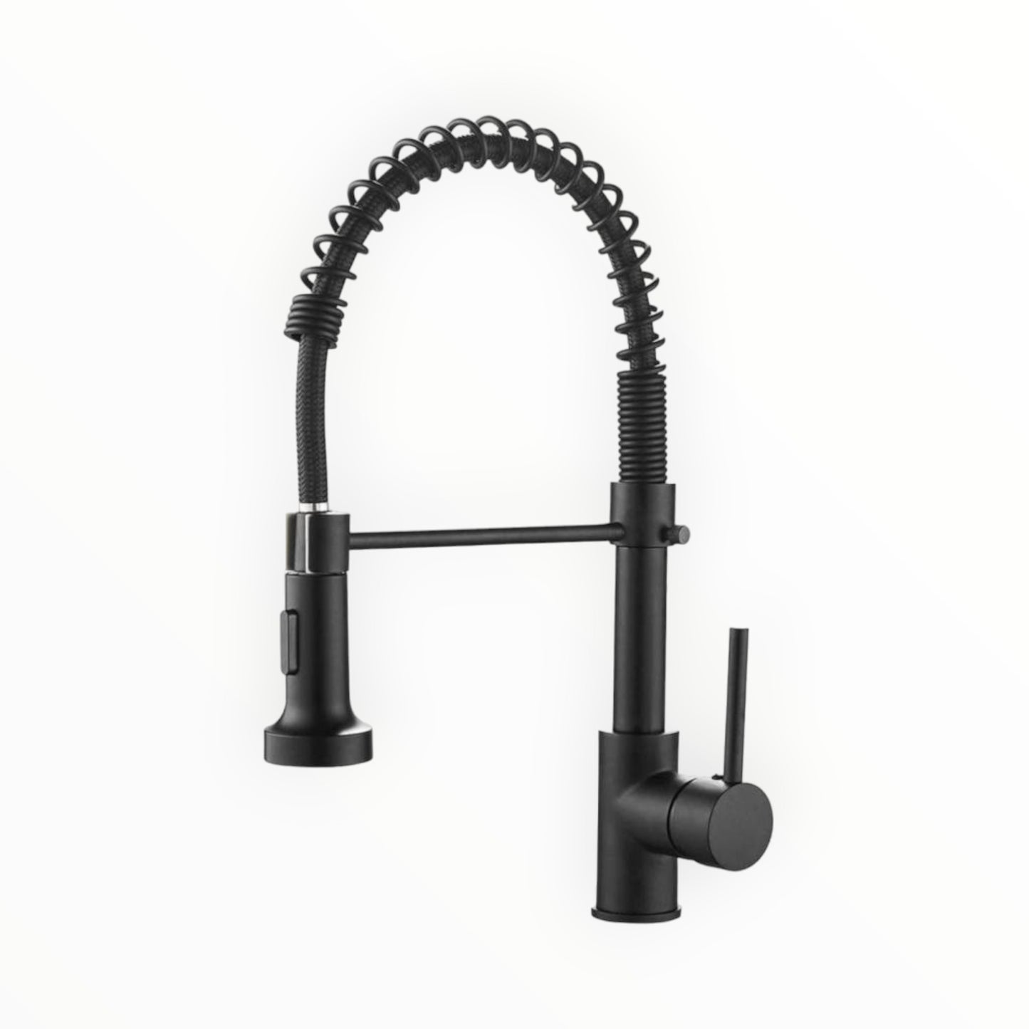 MEZCLADORA COCINA MUEBLE NEGRO RESORTE EXTRAIBLE