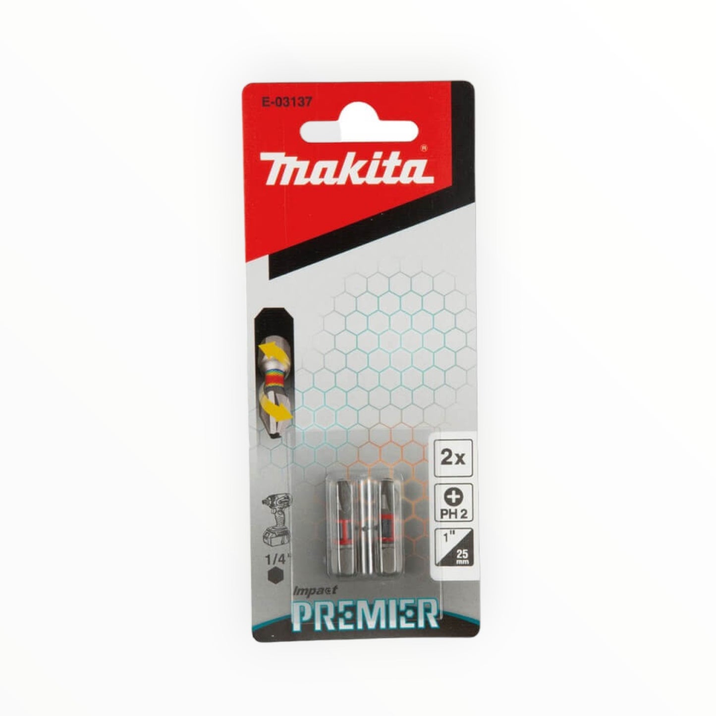 PUNTA IMPACT PREMIER PHILLIPS PH2 25MM 2PZA E-03137