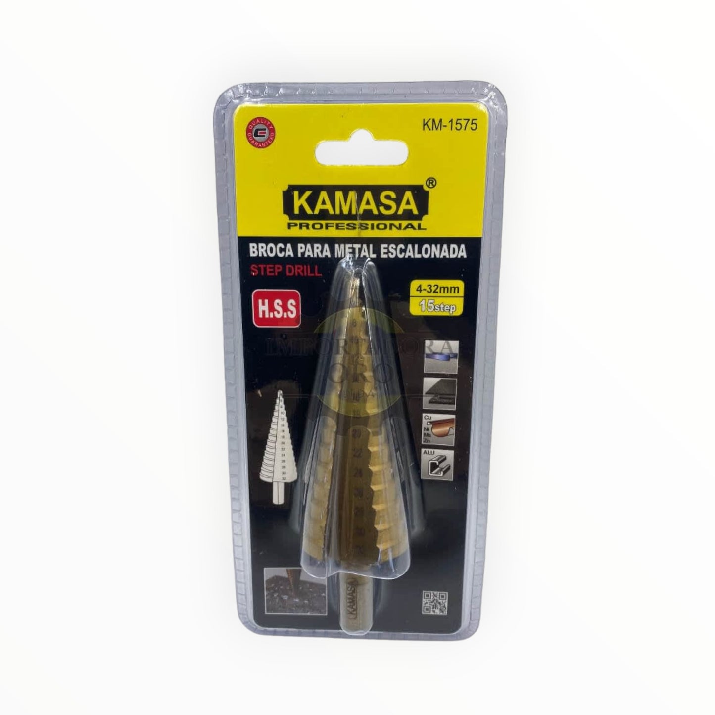 BROCA ESCALONADA 4-32MM/15 PASOS KM1575