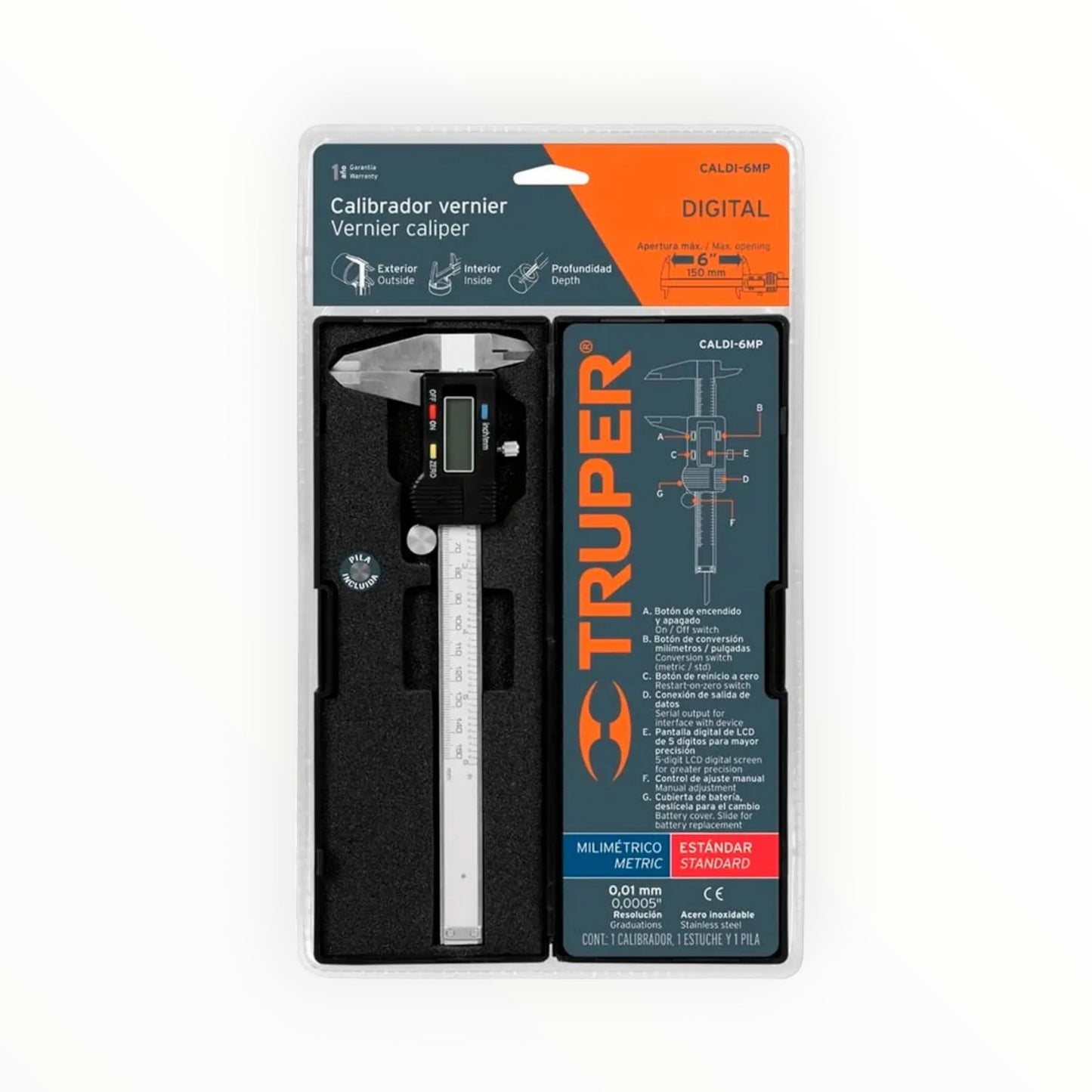 CALIBRADOR DIGITAL 6" 14388