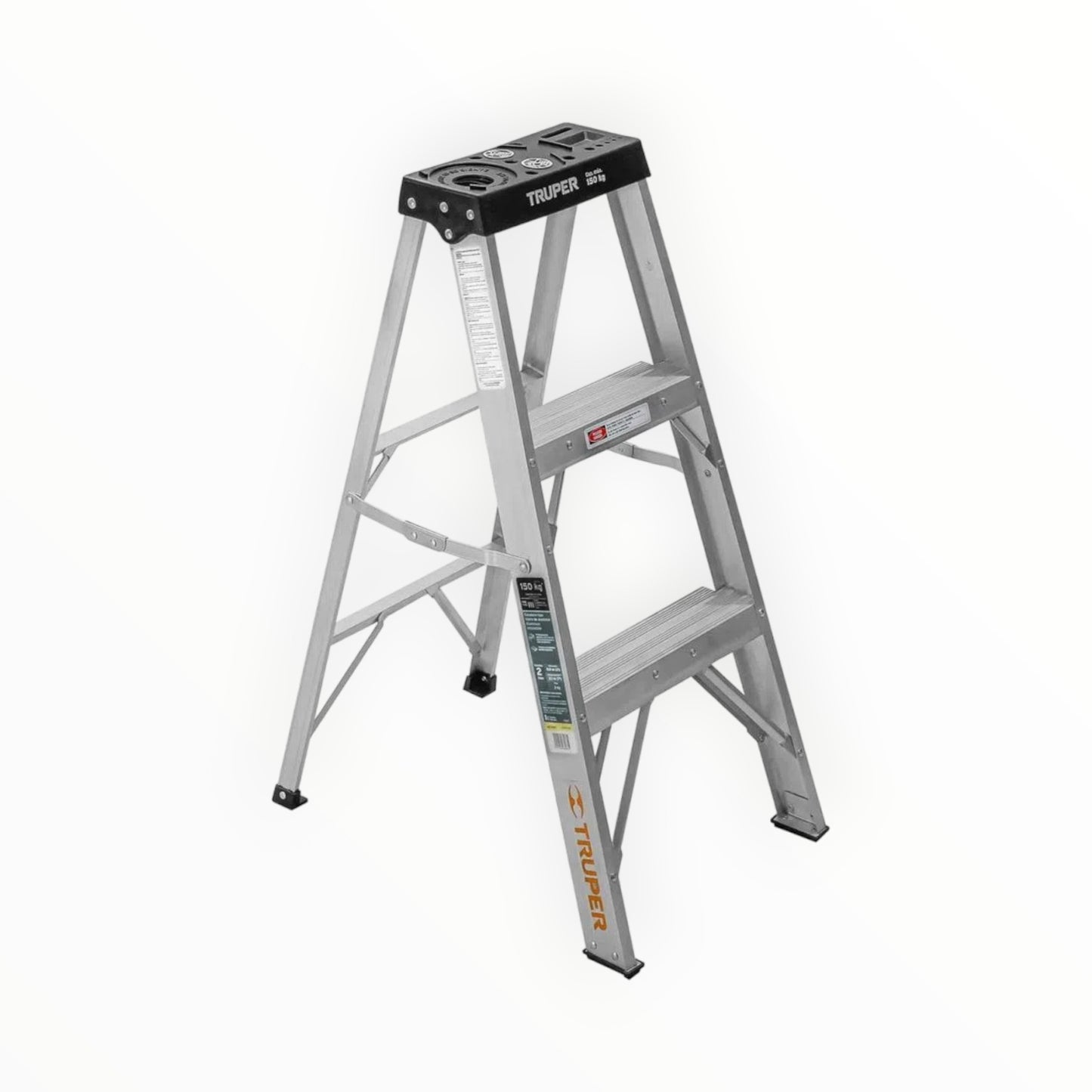 ESCALERA TIJERA ALUMINIO 2 ESCALONES 0.90MTS 16740