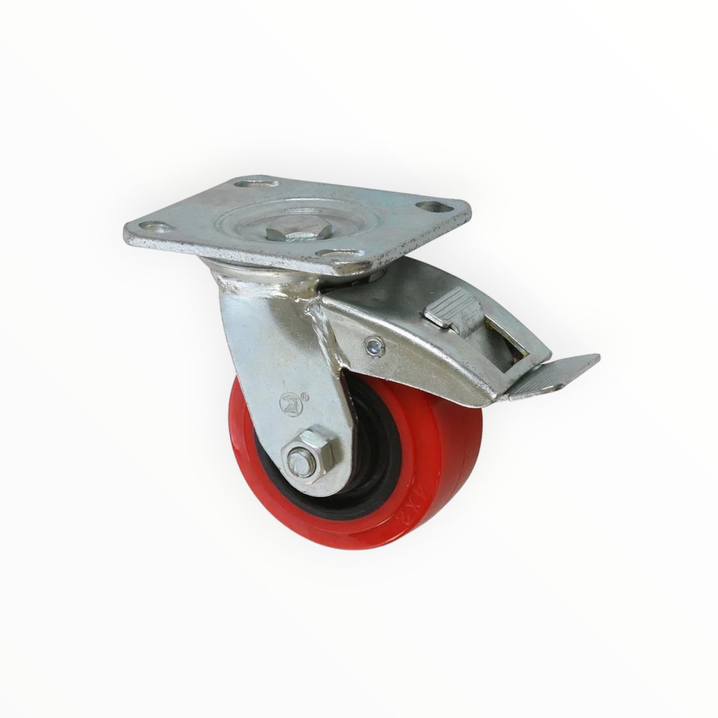 GARRUCHA GRIS GIRATORIA C/FRENO 4" RUG04R