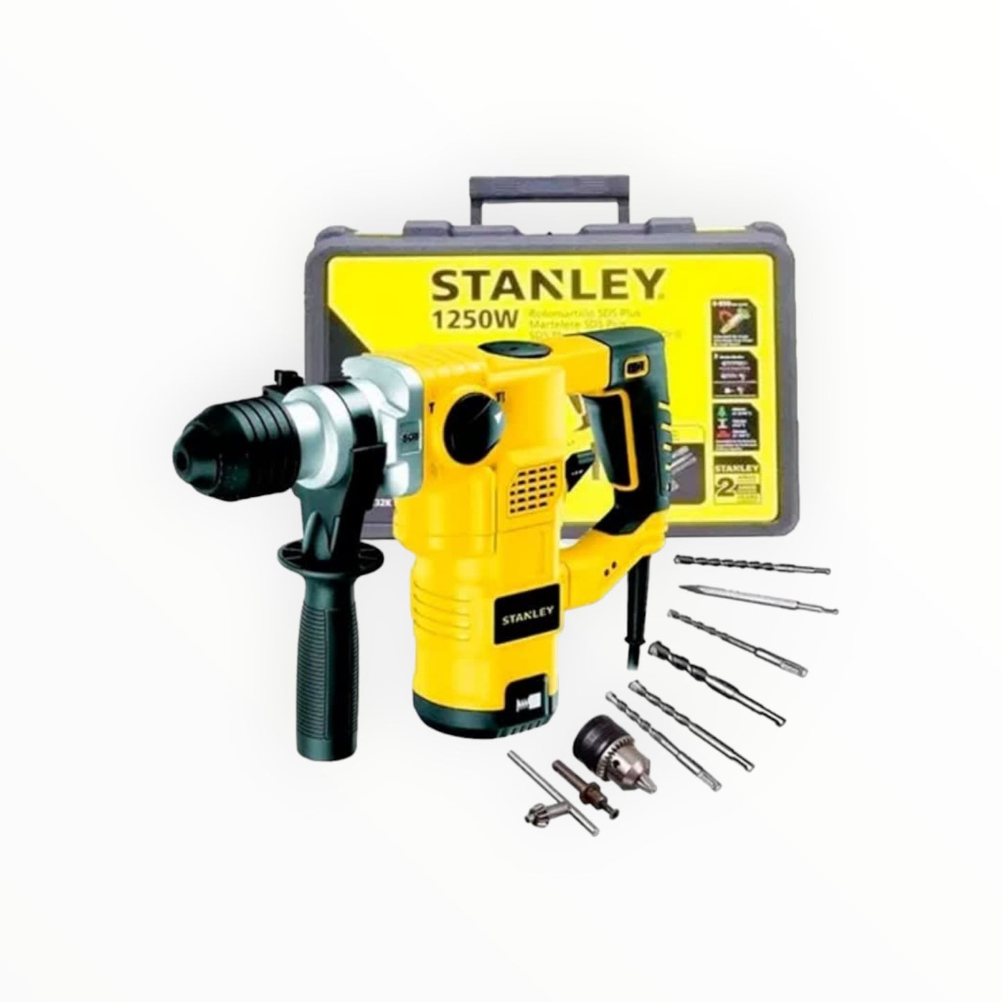 ROTOMARTILLO SDS-PLUS 1250W STHR1232K + MALETA/5 BROCAS/2 CINCEL