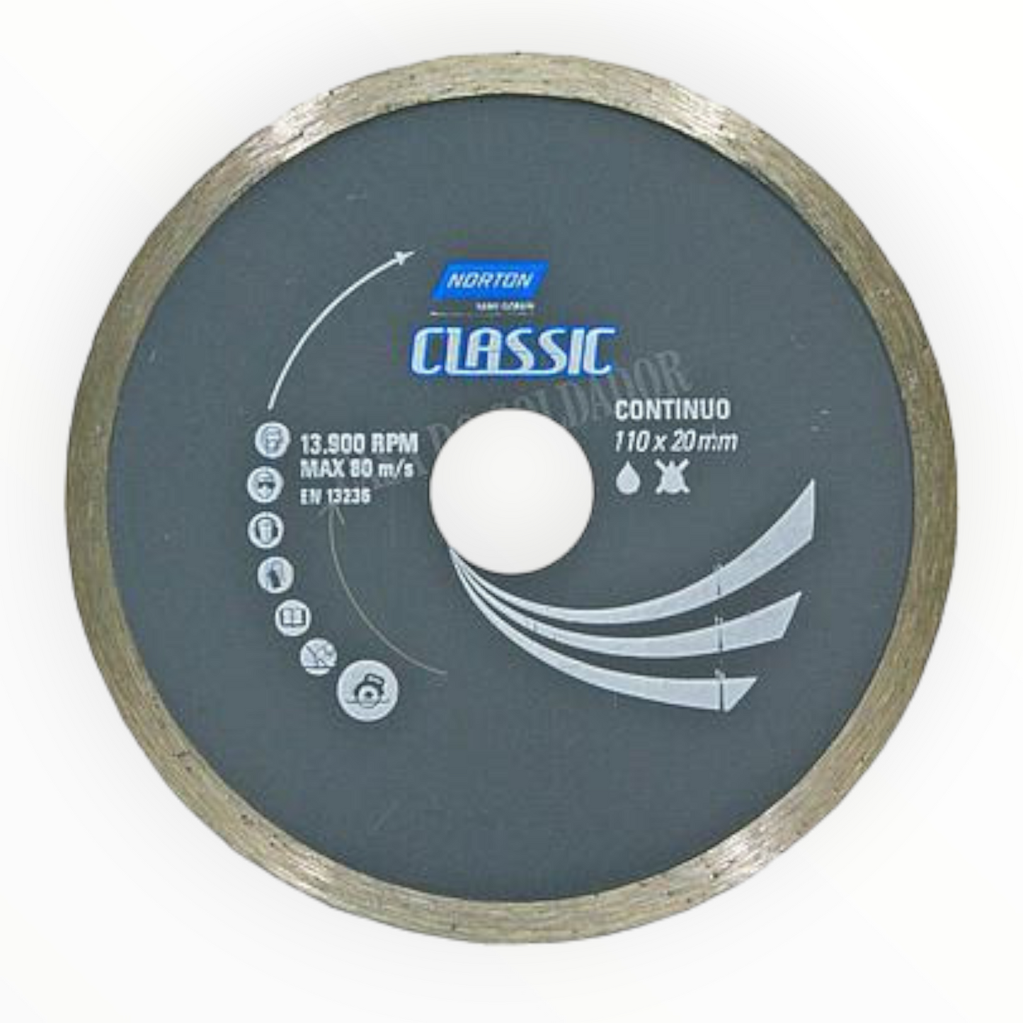 DISCO DIAMANTADO CLASSIC CONTINUO 4-1/2" - NORTON
