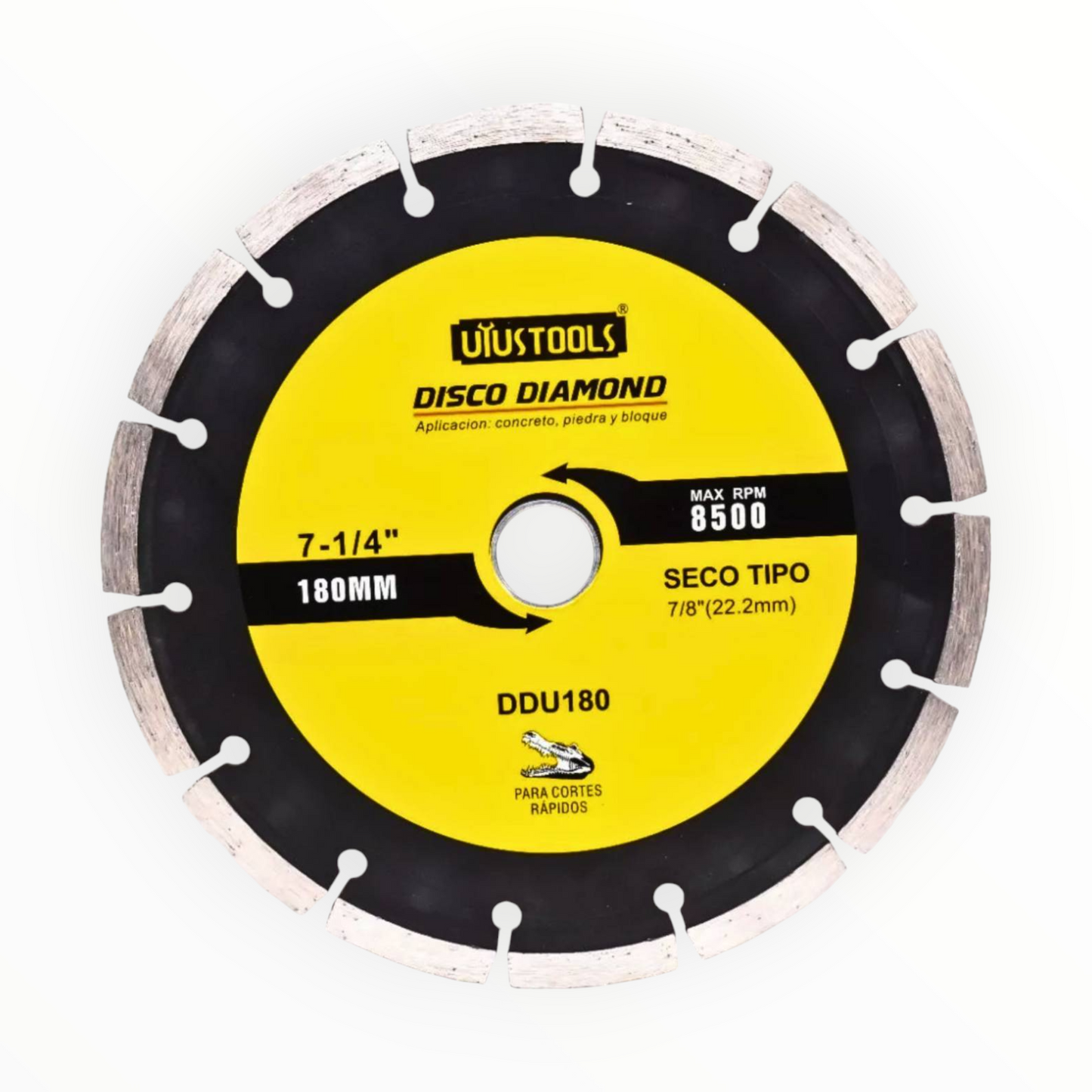 DISCO DIAMANTADO SEGMENTADO 7-1/4" DDU180