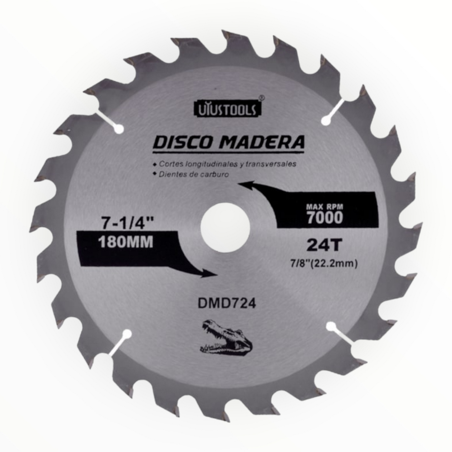 DISCO MADERA 7-1/4"X24T DMD724