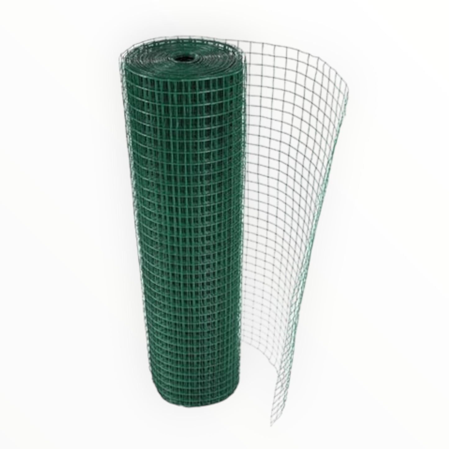 MALLA CUADRADA CUBIERTA VERDE 3/4"