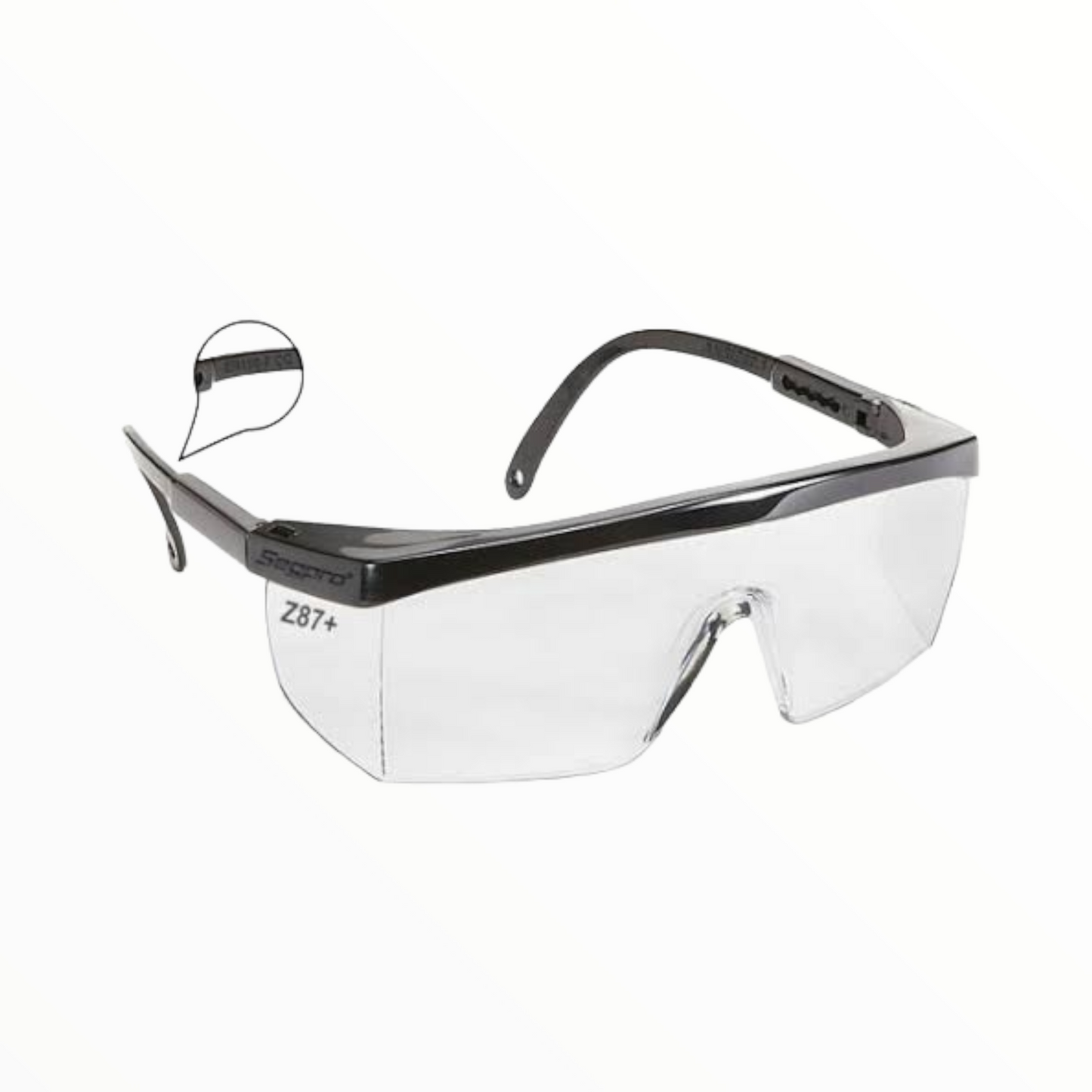 LENTES SEGURIDAD TRANSPARENTES CUADRADO SP100 (CAJA 12 PZA)