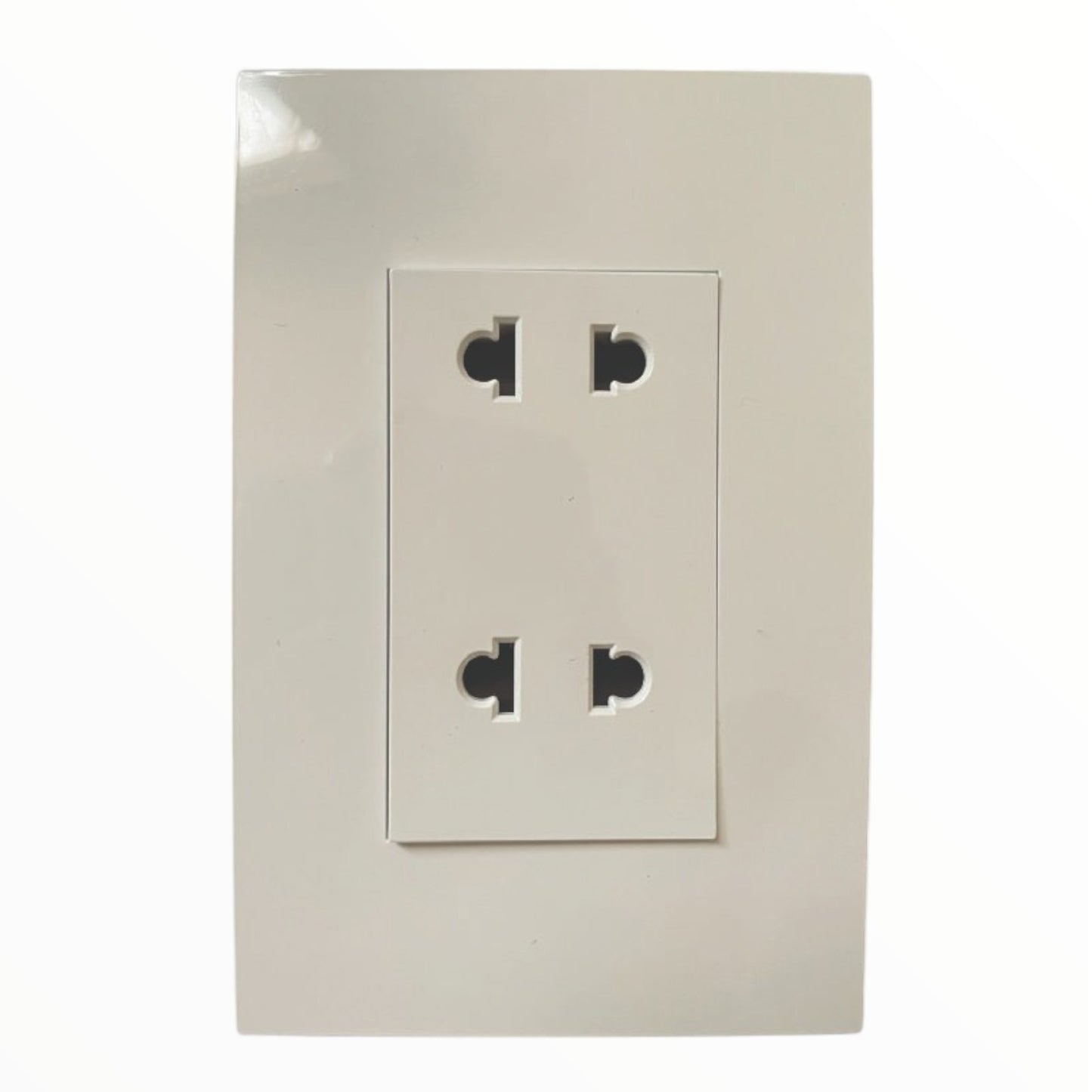 TOMACORRIENTE DOBLE BLANCO CUADRADO KS6204TR LUNNOVA
