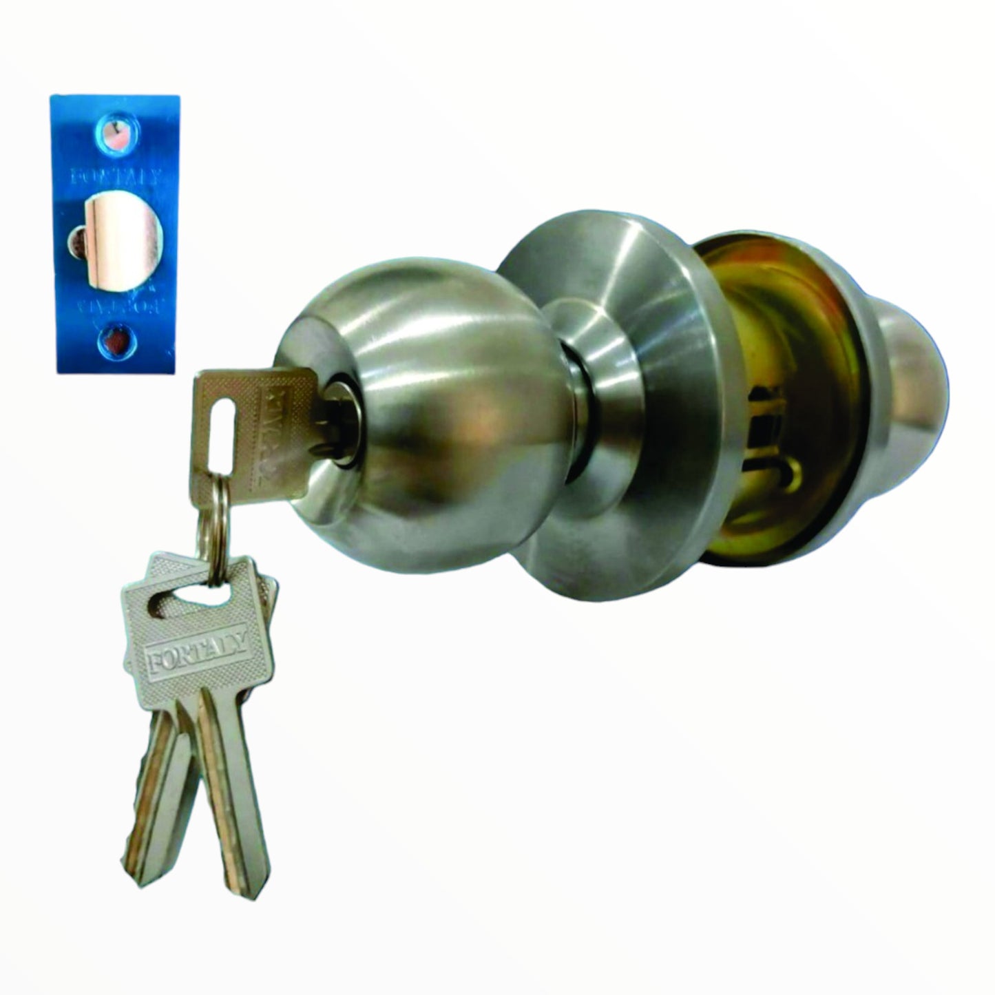 CERRADURA PERILLA ACERO INOXIDABLE FY-216ET-SS