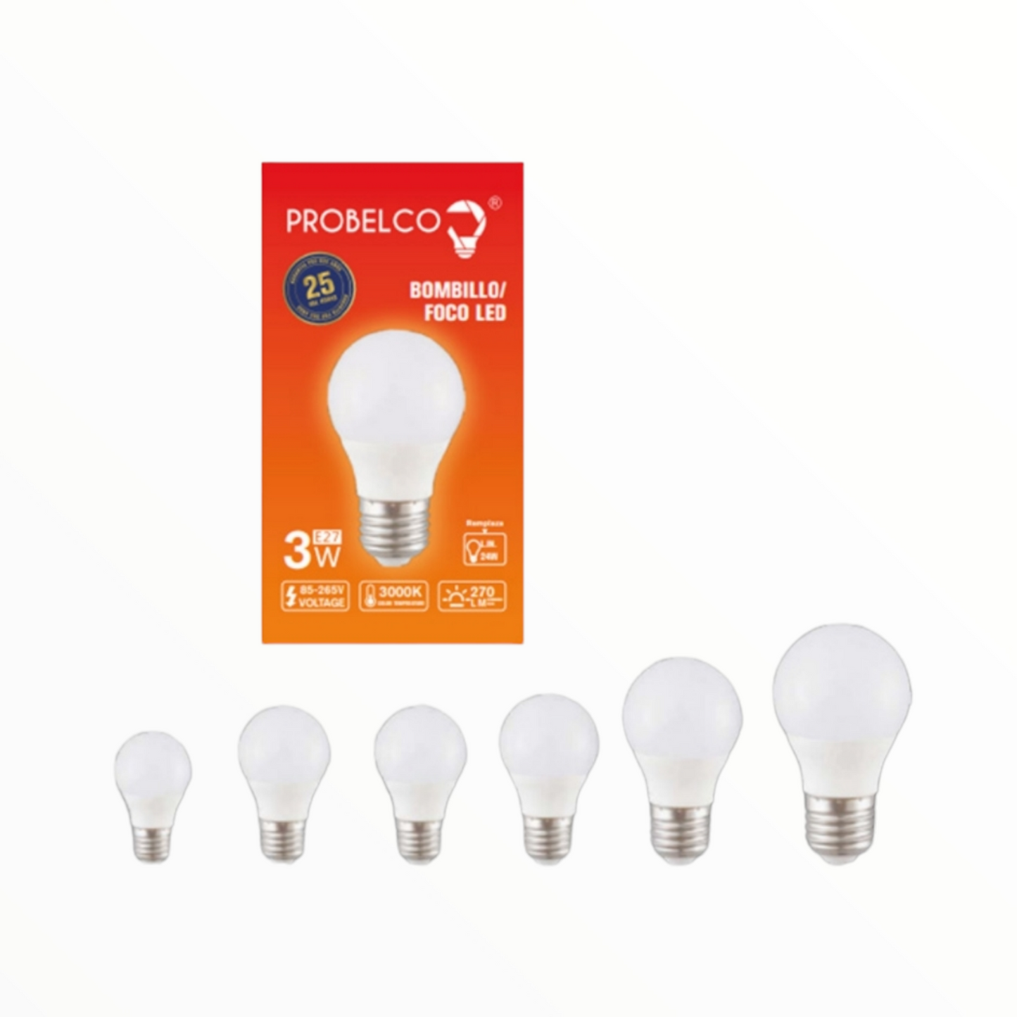 FOCO LED PERA 07W L/BLANCA BF7W6500