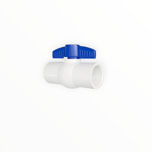 LLAVE ESFERICA PVC 1/2" PESADA AZUL C/ROSCA