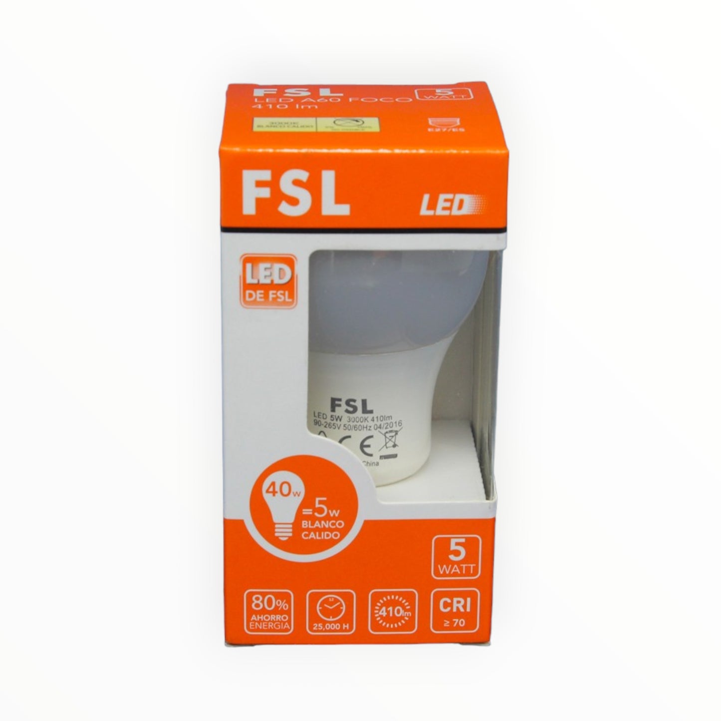 FOCO LED PERA 05W L/BLANCA LED-FC605BL