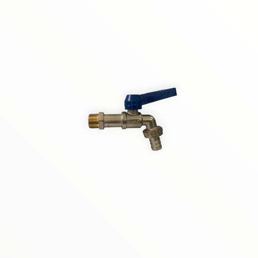 LLAVE JARDIN BRONCE M/CURVO AZUL FY-230-B