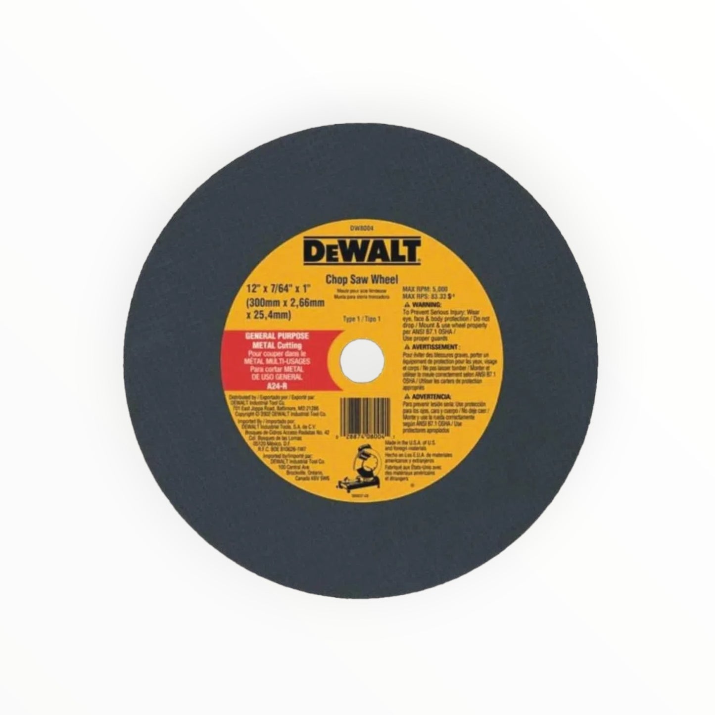 DISCO CORTE METAL 14"X3/32" DW44640 - DEWALT