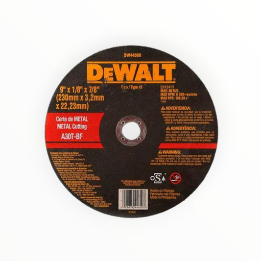 DISCO CORTE METAL 9"X1/8" DW44600 - DEWALT