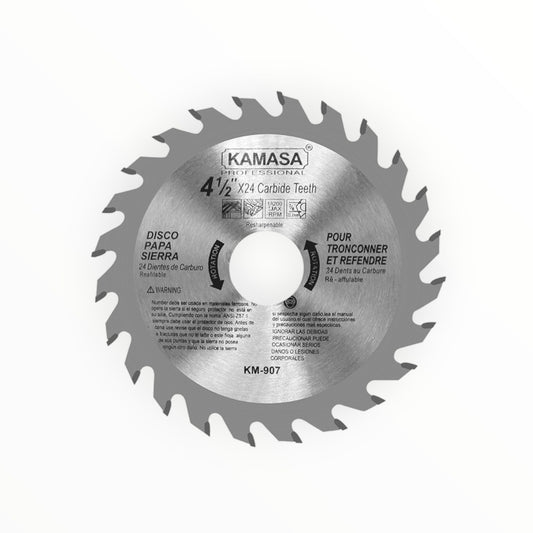 DISCO MADERA 4-1/2"X24T KM907 - KAMASA