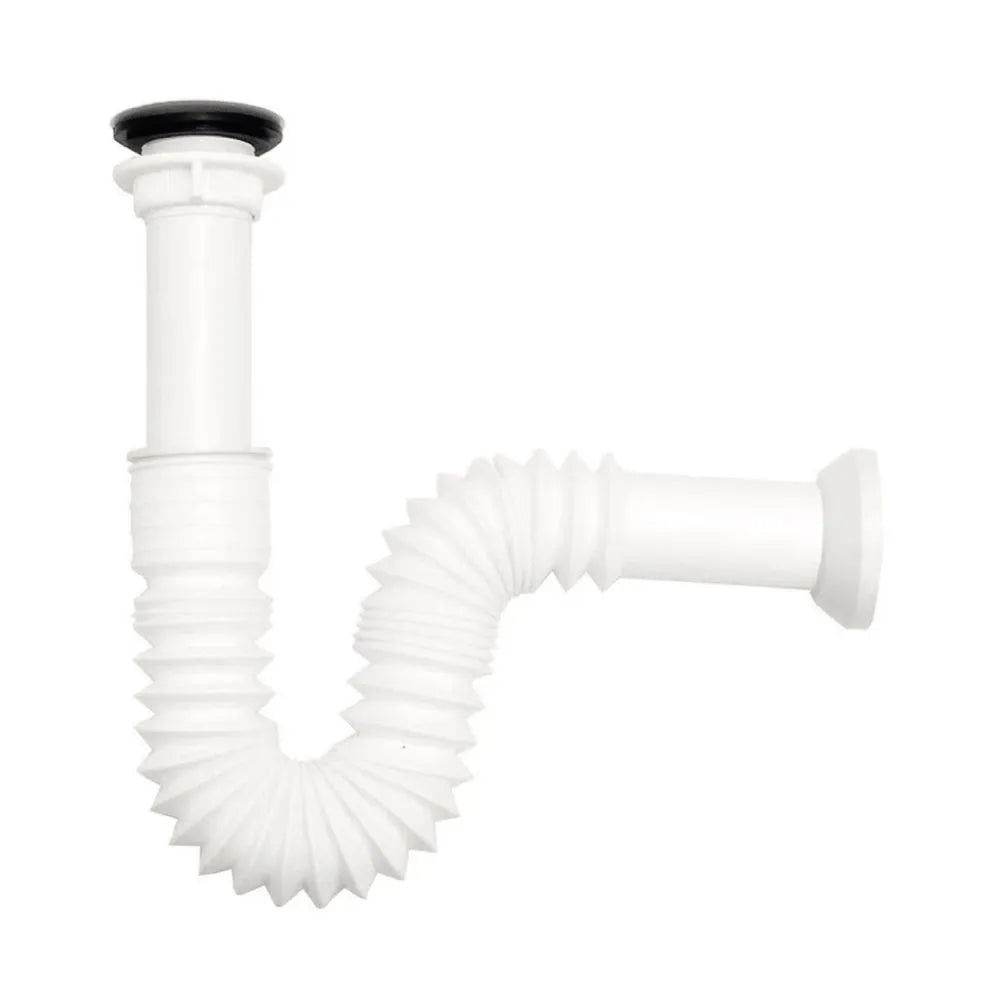 TRAMPA CORRUGADA BLANCA + DESAGUE 4" PVC FY-3018