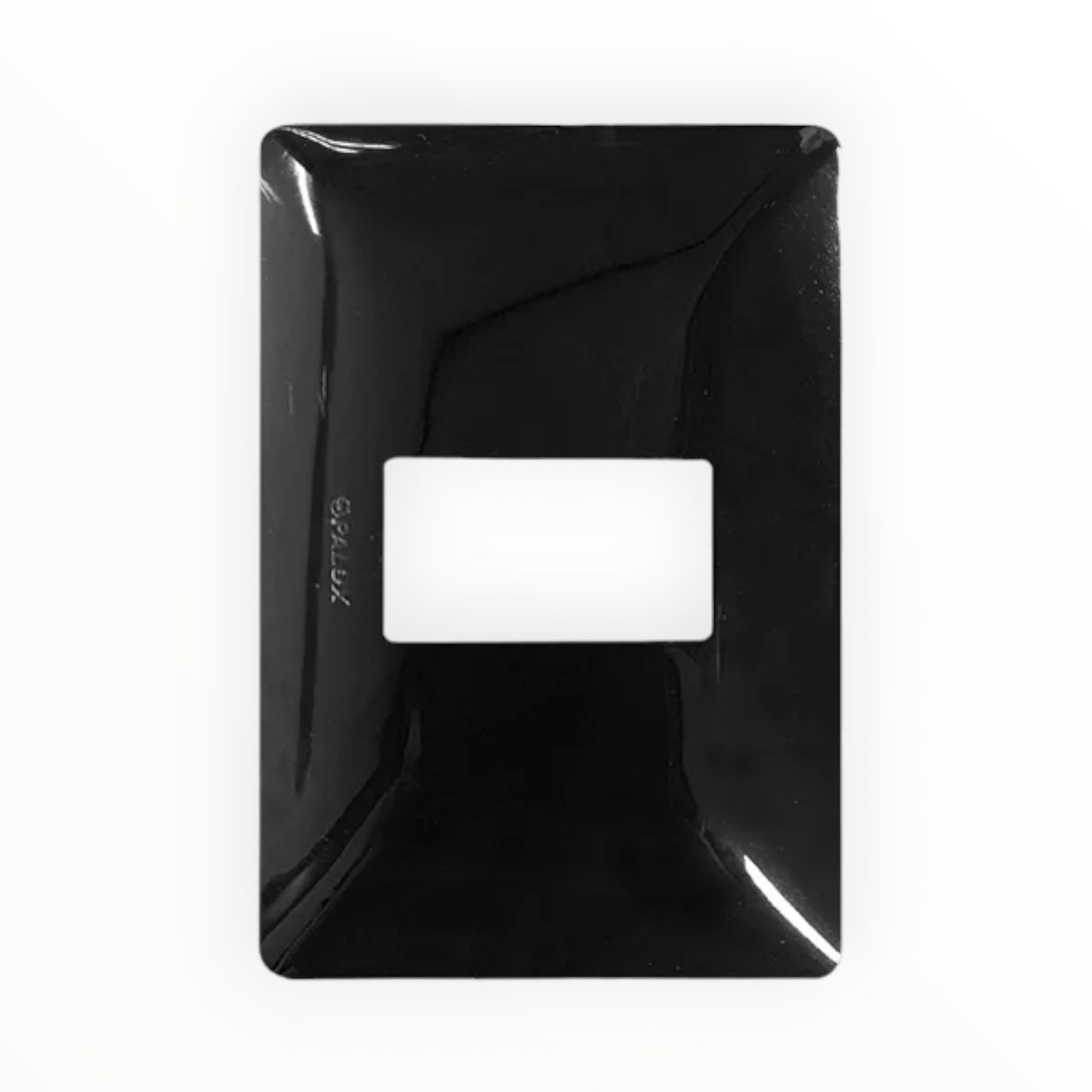 PLACA SIMPLE C/SOPORTE NEGRO BM201.BLK