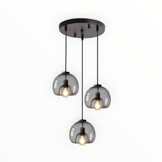 LAMPARA SUSPENDIDA D/CRISTAL 28045 3/COLORES