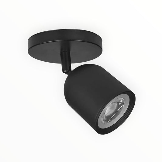 SPOT ADOSADO LED 7W NEGRO 3000K