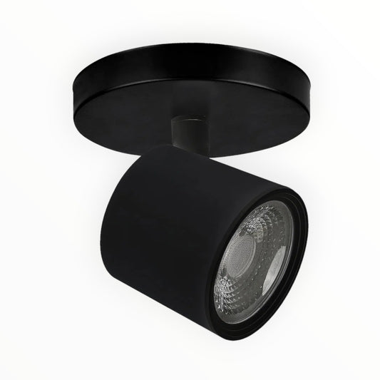 SPOT ADOSADO LED 7W NEGRO 6000K