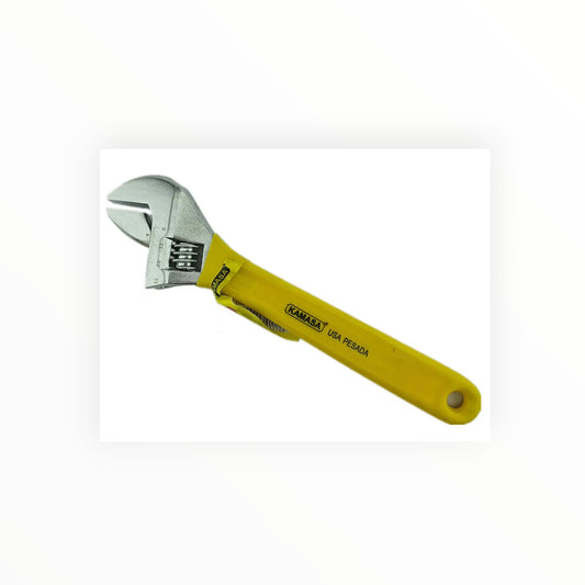 LLAVE FRANCESA 10" M/AMARILLO KM6052