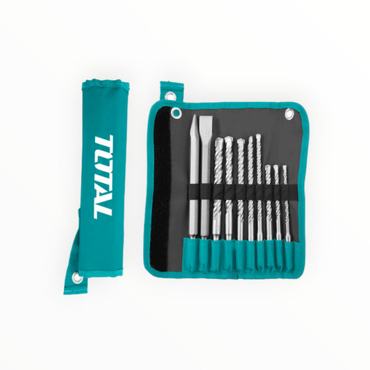 SET BROCAS Y CINCEL SDS-PLUS 10 PZA TACSD191