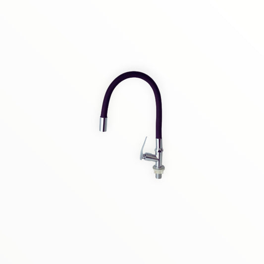 LLAVE COCINA FLEXIBLE P/MUEBLE NEGRO MF-01