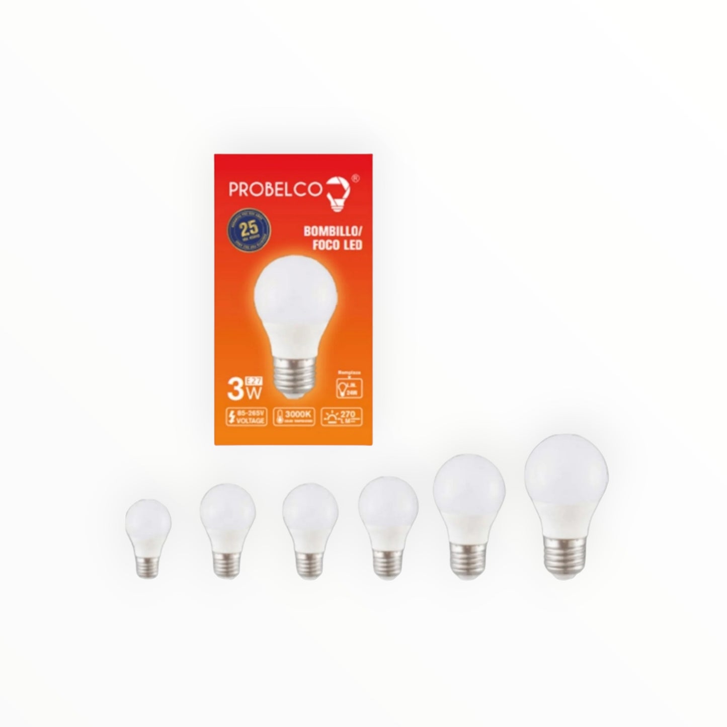 FOCO LED BOTELLA 40W L/BLANCA BF40W6500