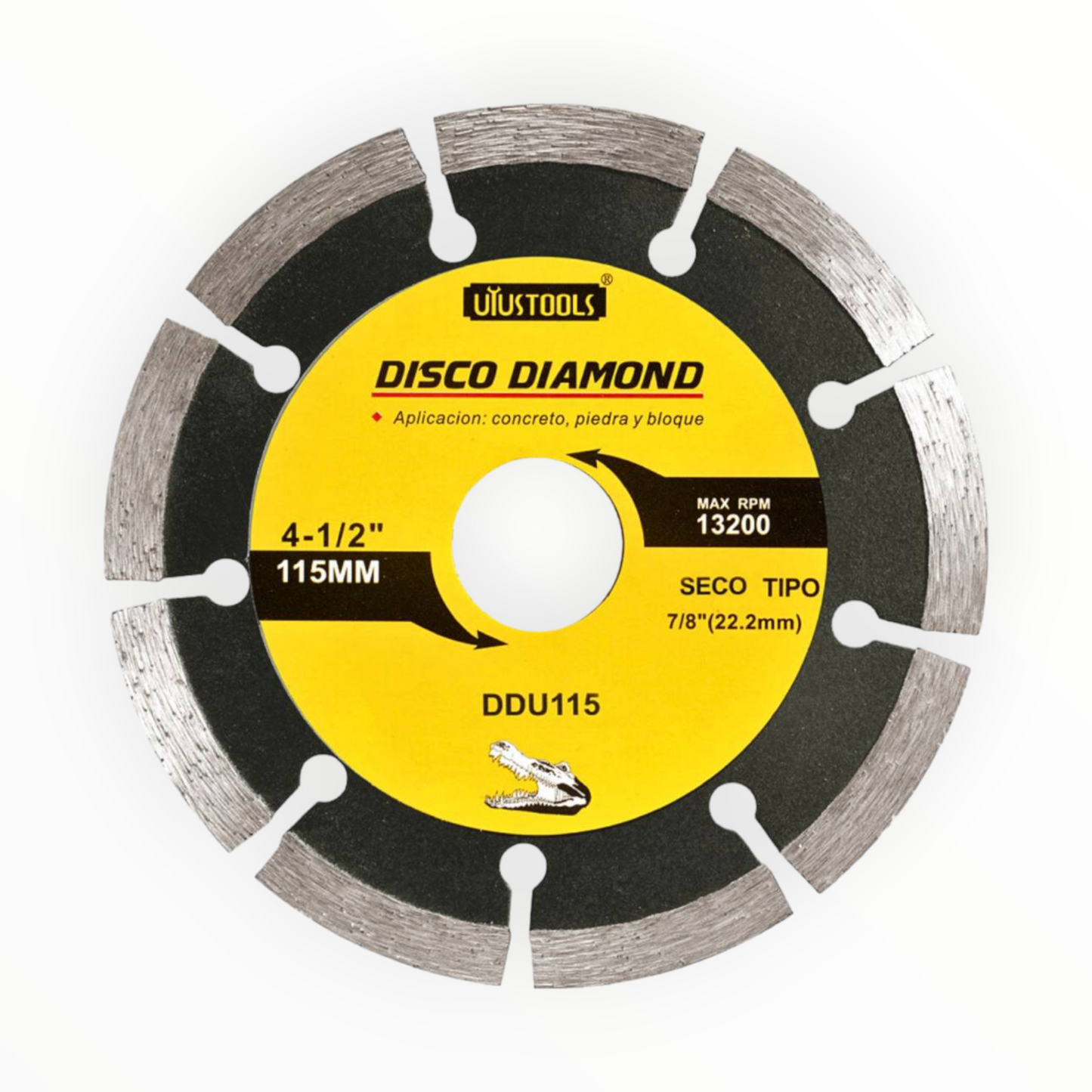 DISCO DIAMANTADO SEGMENTADO 4-1/2" DDU115