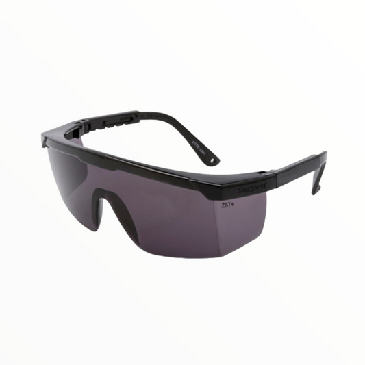 LENTES SEGURIDAD OSCUROS CUADRADO SP100 (CAJA 12 PZA)